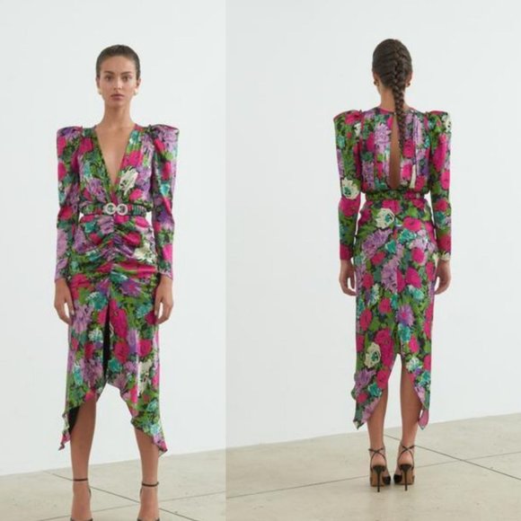 Ronny Kobo Collection Dresses & Skirts - NWT RONNY KOBO  Astrid Midi Dress in Fuschia Floral size XS